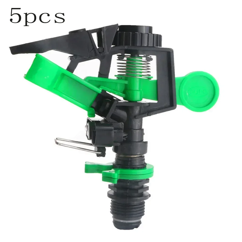 5Pcs ABS Impact Sprinkler Head Adjustable 0-360 Degree 34Ft-60Ft Spray Distance Size Of Connector Is 1/2NPT US Standard
5Pcs ABS Impact Sprinkler Head Adjustable 0-360 Degree 34Ft-60Ft Spray Distance Size Of Connector Is 1/2NPT US Standard