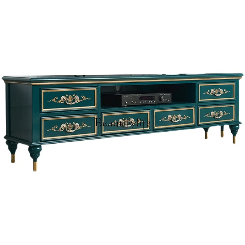 French light luxury TV cabinet coffee table combination living room storage floor cabinet modern simplicity
French light luxury TV cabinet coffee table combination living room storage floor cabinet modern simplicity