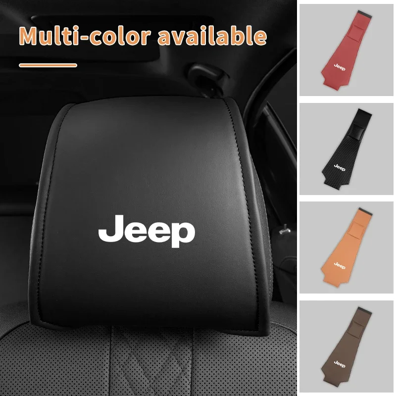 2Pcs Leather Car Seat Headrest Protective Covers Automotive Interior Accessories for Jeep Wrangler Grand Cherokee Compass
2Pcs Leather Car Seat Headrest Protective Covers Automotive Interior Accessories for Jeep Wrangler Grand Cherokee Compass