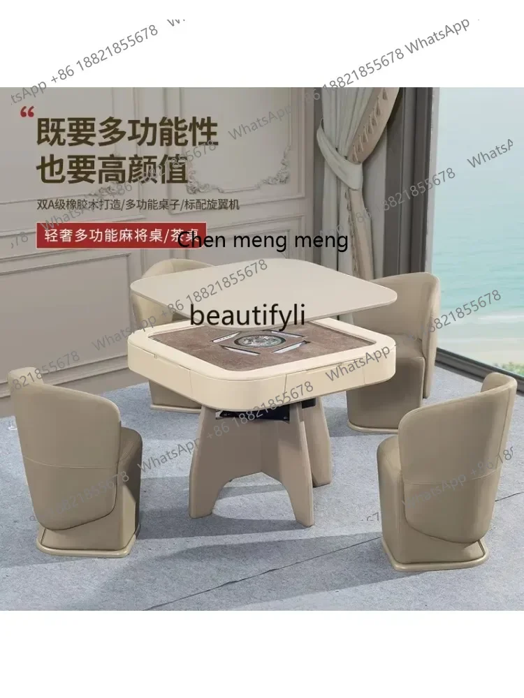 LHY26 ssNew Solid mahjong machine Automatic dining table Dual-purpose tea table Integrated electric mahjong table Mute machine
LHY26 ssNew Solid mahjong machine Automatic dining table Dual-purpose tea table Integrated electric mahjong table Mute machine