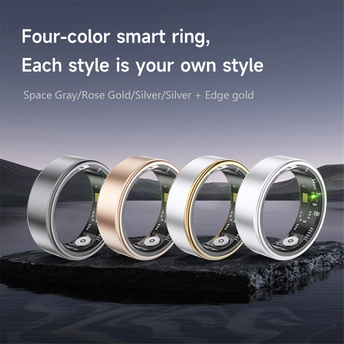 Hot! SR06 Smart Ring, Health Monitor, Heart Rate Sleep Monitor 5ATM Waterproof Silver
Hot! SR06 Smart Ring, Health Monitor, Heart Rate Sleep Monitor 5ATM Waterproof Silver