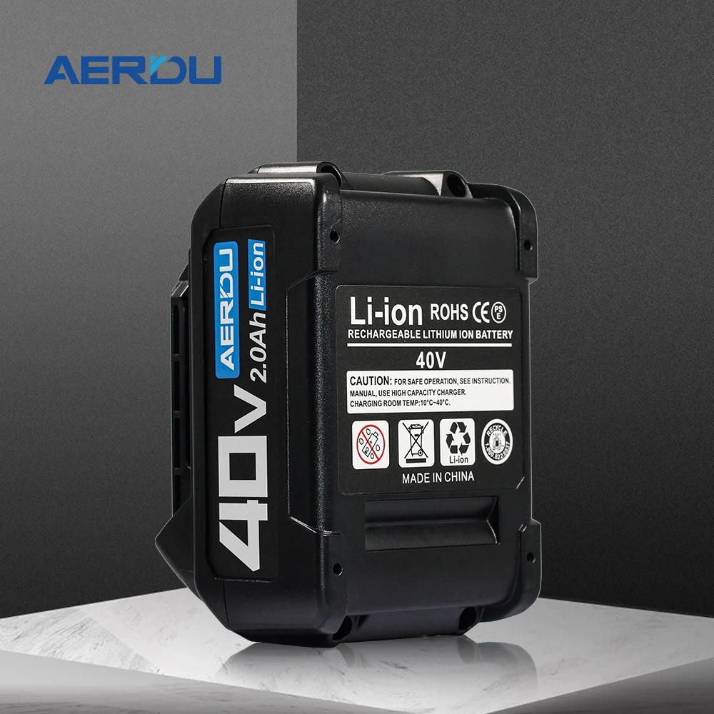 AERDU 40V 1.5Ah-3Ah TOOL rechargeable 18650 lithium-ion Battery For Makita XGT BL4025,BL4040,BL4020 BL4050 screwdriver cutting
AERDU 40V 1.5Ah-3Ah TOOL rechargeable 18650 lithium-ion Battery For Makita XGT BL4025,BL4040,BL4020 BL4050 screwdriver cutting