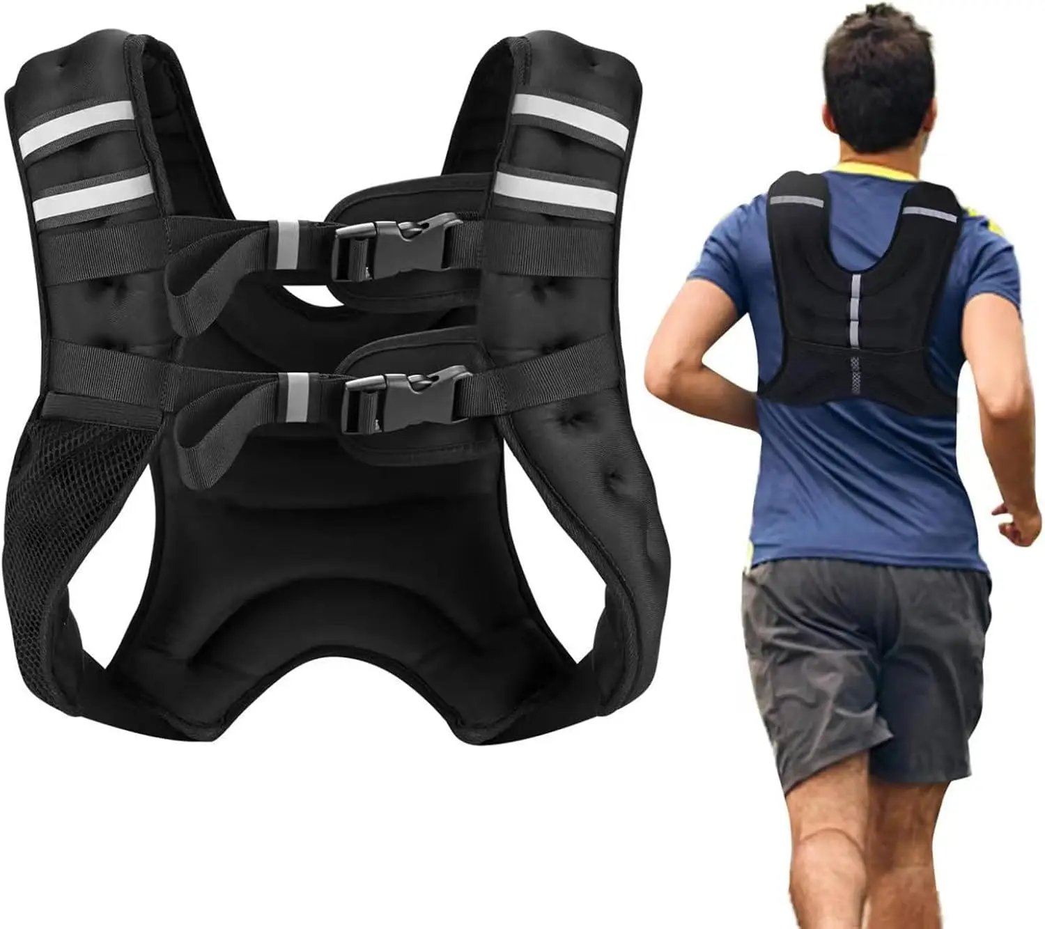 Weighted Vest for Men & Women Workout - 8lb to 30lb for Running, Jogging, Training
Weighted Vest for Men & Women Workout - 8lb to 30lb for Running, Jogging, Training