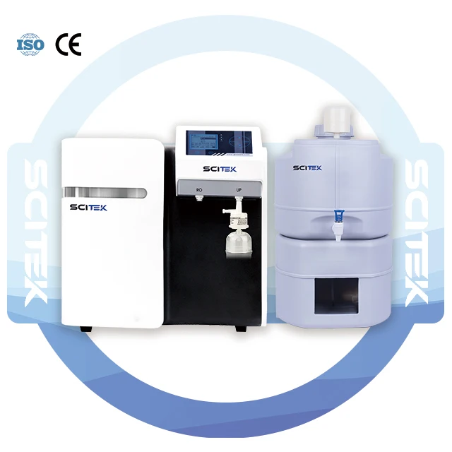SCITEK Ultra Water Purifier Dual Wavelength UV Lamp Laboratory Water Purifier With A No-water Alarm Function
SCITEK Ultra Water Purifier Dual Wavelength UV Lamp Laboratory Water Purifier With A No-water Alarm Function