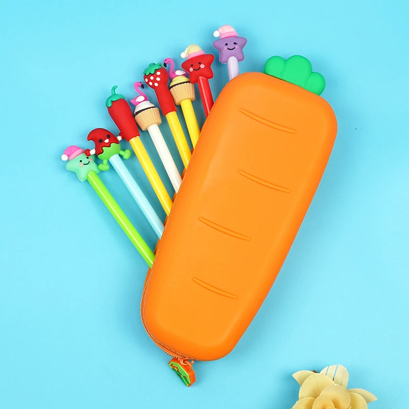 Carrot Shaped Pencil Case Fun And Practical Silicone Pencil Case Cute Fruit And Vegetable Shapes For School
Carrot Shaped Pencil Case Fun And Practical Silicone Pencil Case Cute Fruit And Vegetable Shapes For School