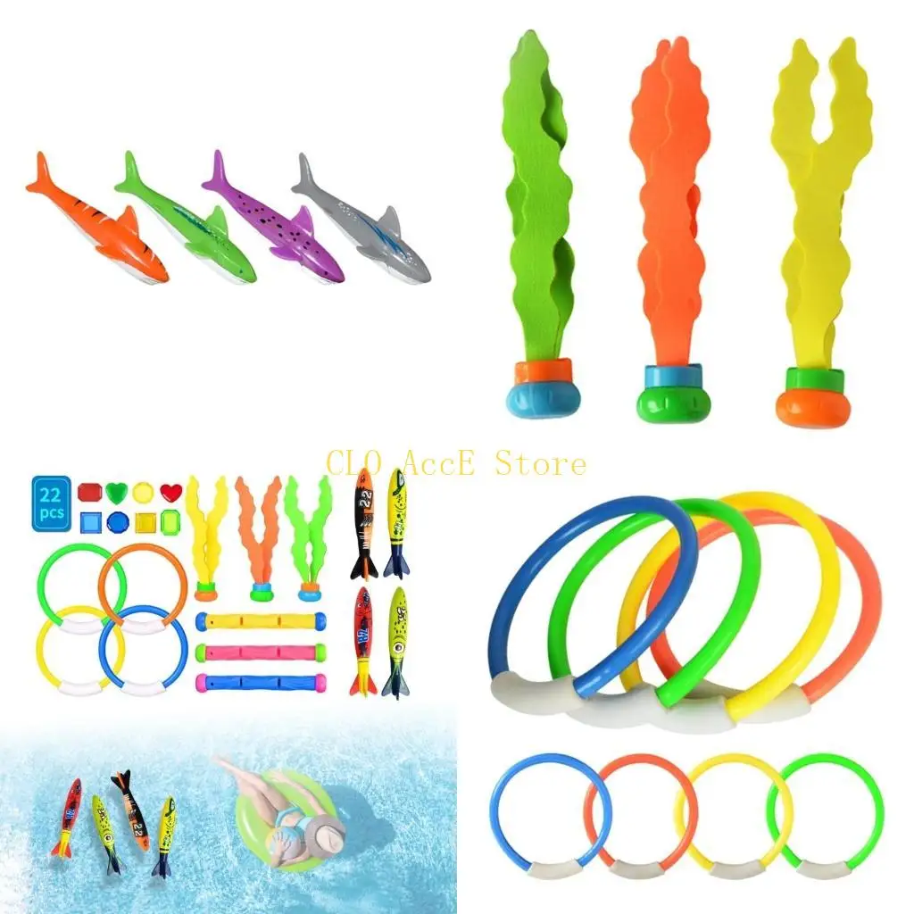 16FE Dive Swim Toy 22 Piece Underwater Swimming Pool Toy for Kids Pool Diving Toy & Water Game Gift Set Bundle
16FE Dive Swim Toy 22 Piece Underwater Swimming Pool Toy for Kids Pool Diving Toy & Water Game Gift Set Bundle