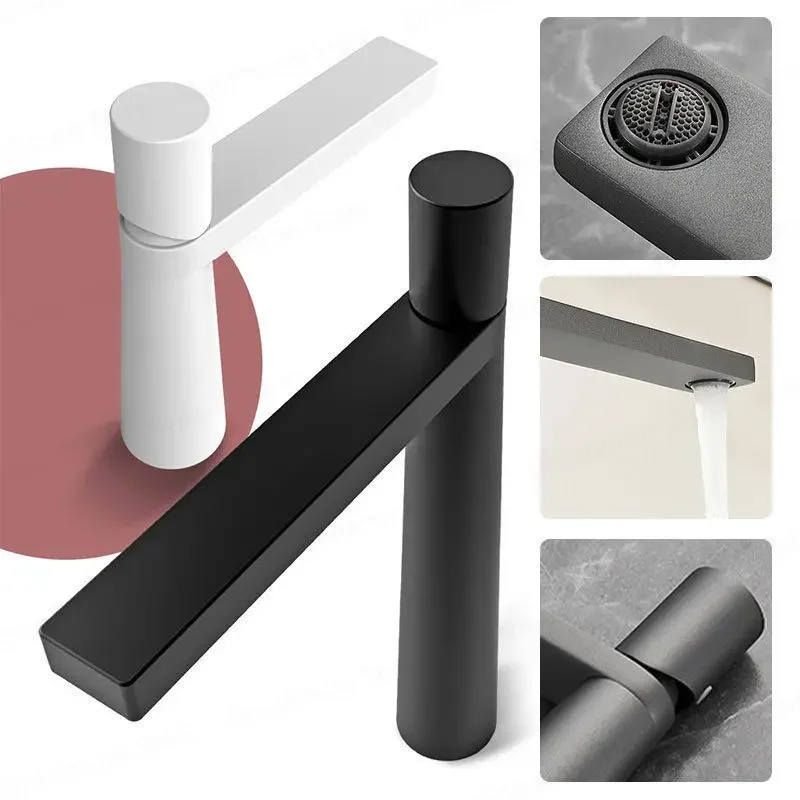 Modern Cylindrical Brass Basin Faucet Creative Bathroom Sink Mixer Tap for Hot And Cold Water with Contemporary Bathroom Accesso
Modern Cylindrical Brass Basin Faucet Creative Bathroom Sink Mixer Tap for Hot And Cold Water with Contemporary Bathroom Accesso