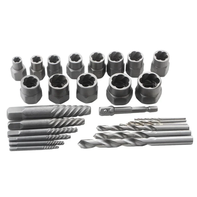 Damaged Nuts Bolts And Screws Remover Tools 26-Piece Set Of Hexagonal Screws Tool Sleeves Broken Wires
Damaged Nuts Bolts And Screws Remover Tools 26-Piece Set Of Hexagonal Screws Tool Sleeves Broken Wires