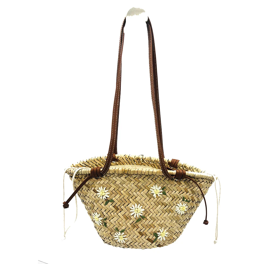 Casual Embroidery Wicker Woven Basket Bags Rattan Women Handbags Summer Beach Straw Tote Bag Travel Shoulder Bag Травяная сумка
Casual Embroidery Wicker Woven Basket Bags Rattan Women Handbags Summer Beach Straw Tote Bag Travel Shoulder Bag Травяная сумка