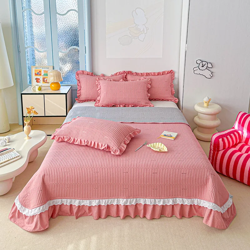2025 new kapok twill bed cover three-piece set - kapok love solid color lace bed cover with a pair of pillowcases
2025 new kapok twill bed cover three-piece set - kapok love solid color lace bed cover with a pair of pillowcases
