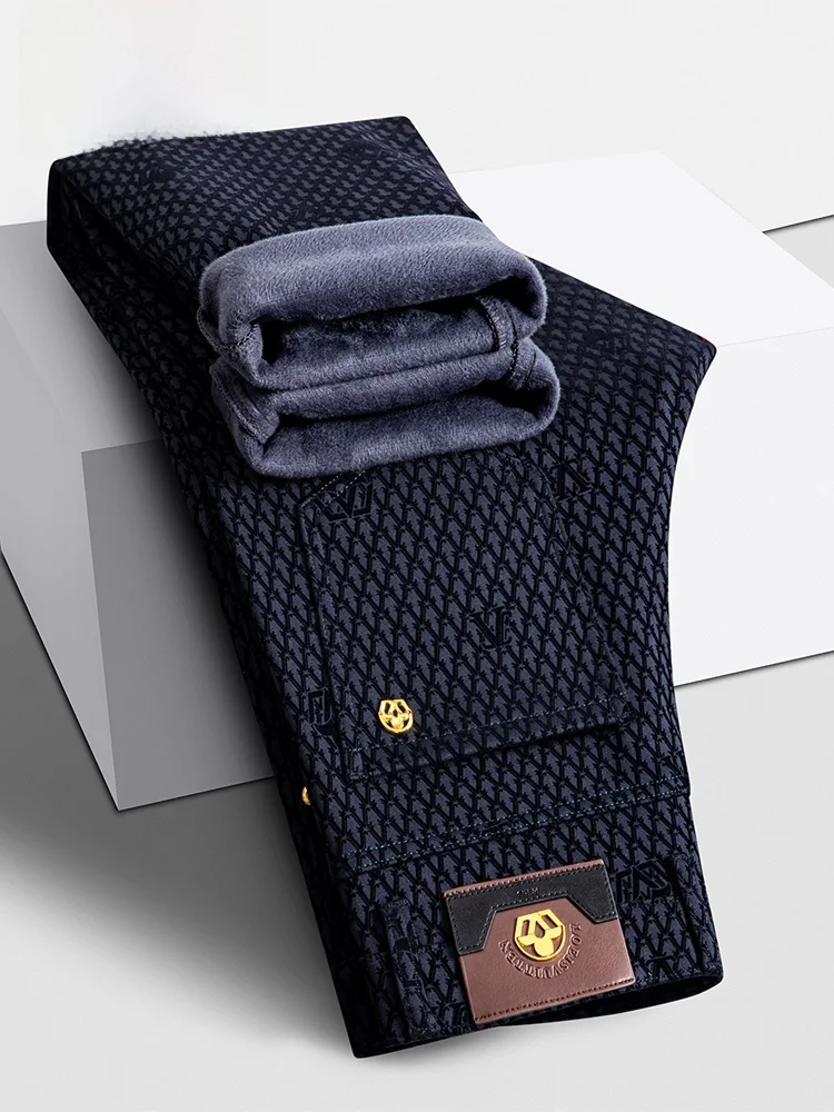 TUCANO Men's Fce Lined Straight Leg Casual Pants Autumn Winter Plaid Embroidery Luxury Busin Faion Warm Straight Pants
TUCANO Men's Fce Lined Straight Leg Casual Pants Autumn Winter Plaid Embroidery Luxury Busin Faion Warm Straight Pants