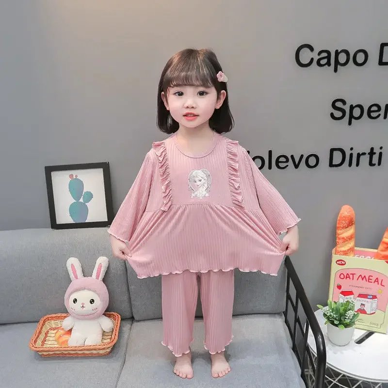 Disney Summer children Home Clothes Baby Air Conditioning Clothes Cool sleepwear Frozen Elsa Girls' Pajamas New Short sleeve
Disney Summer children Home Clothes Baby Air Conditioning Clothes Cool sleepwear Frozen Elsa Girls' Pajamas New Short sleeve
