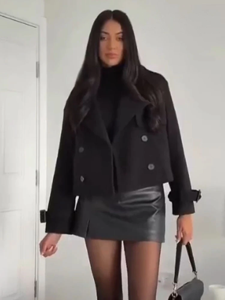 HH Elegant Women's Chic Lapel Double-Breasted Pocket Decoration Windbreaker Autumn Woman Casual Street Style Coat Mujer
HH Elegant Women's Chic Lapel Double-Breasted Pocket Decoration Windbreaker Autumn Woman Casual Street Style Coat Mujer