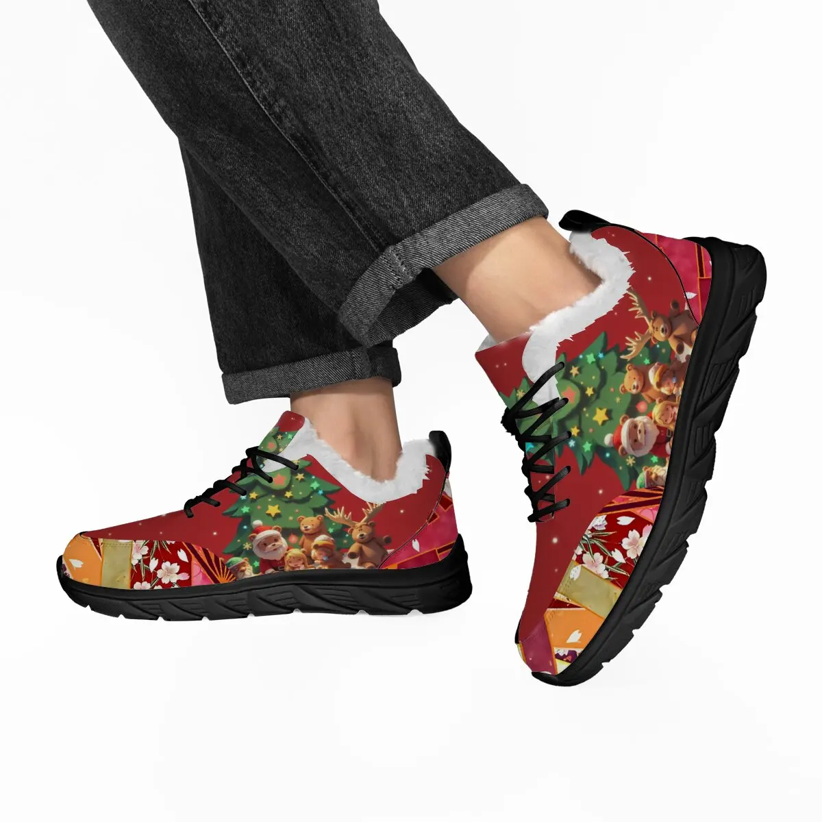 Christmas Women Sneakers Luxury Brand Plush Sneakers with Cartoon Bears Santa Tree Design Casual Shoes for Men Children
Christmas Women Sneakers Luxury Brand Plush Sneakers with Cartoon Bears Santa Tree Design Casual Shoes for Men Children