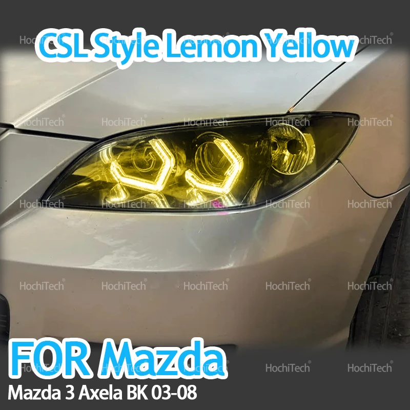 Ultra Bright CS CSL Style Lemon Yellow Color M4 Style White LED Angel Eyes Kit Rings DRL for Mazda 3 Mazda3 Axela BK Sedan 03-08
Ultra Bright CS CSL Style Lemon Yellow Color M4 Style White LED Angel Eyes Kit Rings DRL for Mazda 3 Mazda3 Axela BK Sedan 03-08