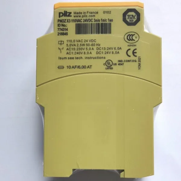 2026 New 774314 X3 110vac 24vdc 3n/o 1n/c 1so Safety Relay in Box L Brand New Original Spot Plc
2026 New 774314 X3 110vac 24vdc 3n/o 1n/c 1so Safety Relay in Box L Brand New Original Spot Plc