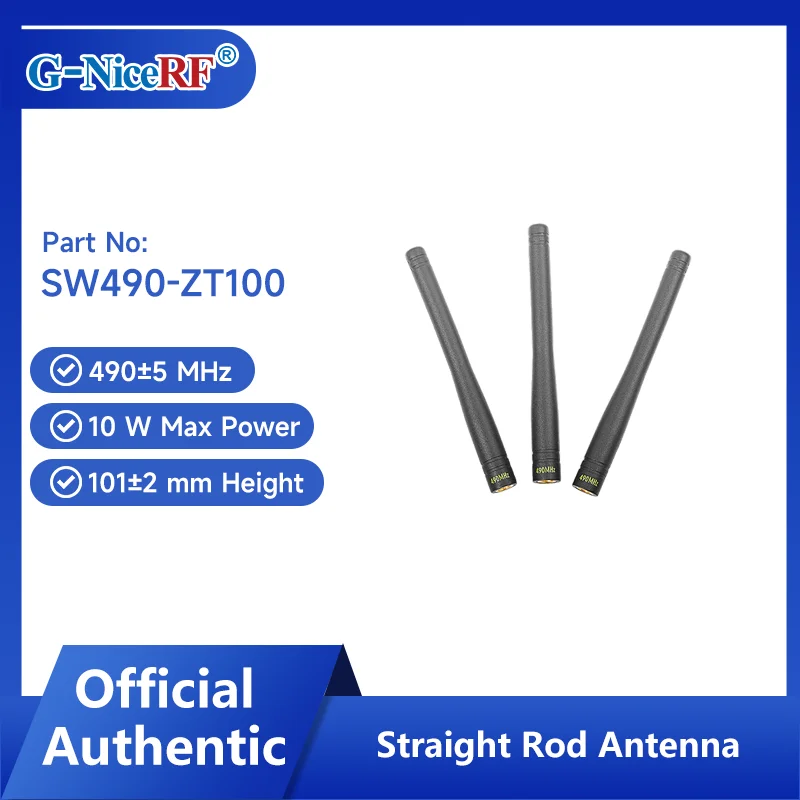 G-NiceRF | 2PCS SW490-ZT100 490MHz UHF Straight Rod Antenna
G-NiceRF | 2PCS SW490-ZT100 490MHz UHF Straight Rod Antenna