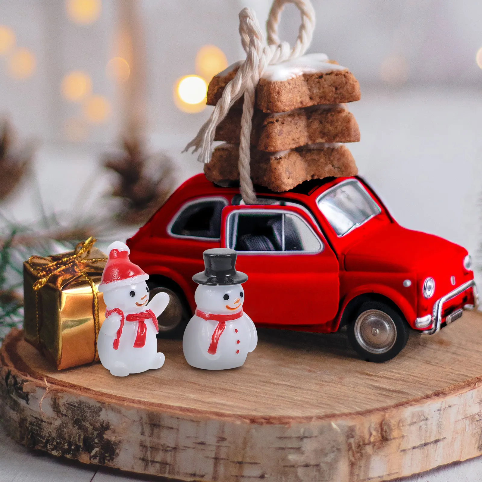 40pcs Resin Snowman naments Mini Christmas Decorations Red Black Hats Necklace Pendant DIY Figurines for Crafting
40pcs Resin Snowman naments Mini Christmas Decorations Red Black Hats Necklace Pendant DIY Figurines for Crafting