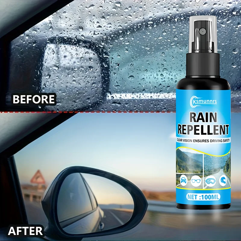 Car glass rain repellent spray, waterproof and water-repellent coating for side mirrors and windshields, rain removal and cleani
Car glass rain repellent spray, waterproof and water-repellent coating for side mirrors and windshields, rain removal and cleani