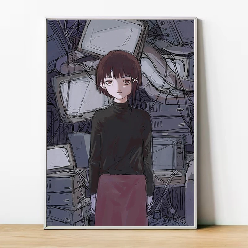 Lain Anime Poster Paintings for Bedroom Decorative Prints Wall Painting Gamer Room Decoration Home Decorations Canvas Decor Art
Lain Anime Poster Paintings for Bedroom Decorative Prints Wall Painting Gamer Room Decoration Home Decorations Canvas Decor Art