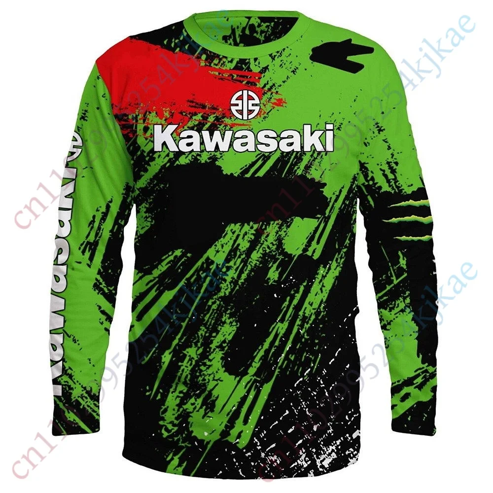 Футболки Kawasaki для мужчин, одежда, повседневная футболка большого размера, Harajuku, уличная одежда с круглым вырезом и длинными рукавами, топ унисекс в стиле аниме 
Футболки Kawasaki для мужчин, одежда, повседневная футболка большого размера, Harajuku, уличная одежда с круглым вырезом и длинными рукавами, топ унисекс в стиле аниме