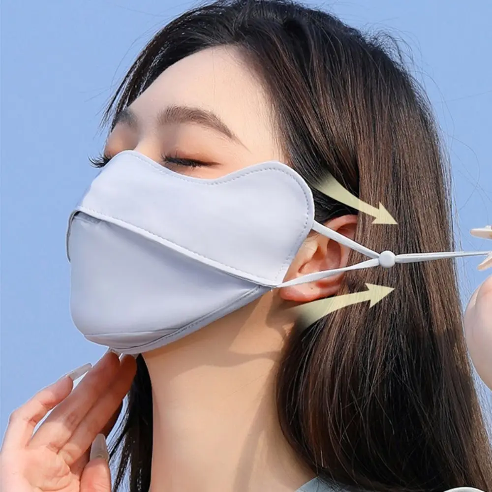 Sunscreen Face Scarf Ice Silk Mask Thin Solid Color Summer Face Gini Mask Face Scarves Sunscreen Veil Face Cover Fishing
Sunscreen Face Scarf Ice Silk Mask Thin Solid Color Summer Face Gini Mask Face Scarves Sunscreen Veil Face Cover Fishing