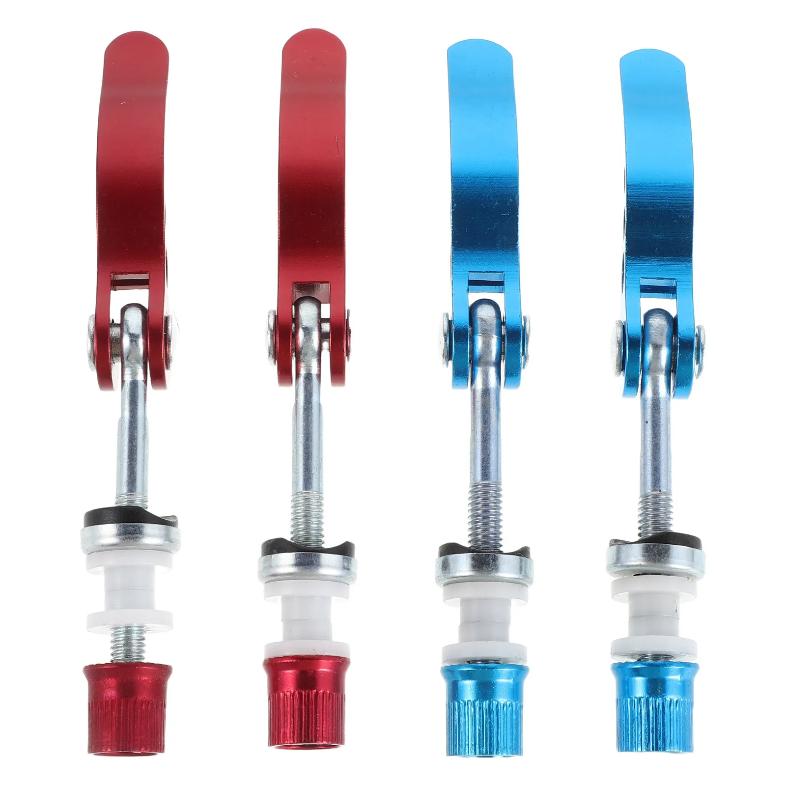 4Pcs Bicycle Seatpost Quick Release Clamp Aluminum Alloy Bike Seat Locking Clamp for Mountain Bike Replacement
4Pcs Bicycle Seatpost Quick Release Clamp Aluminum Alloy Bike Seat Locking Clamp for Mountain Bike Replacement