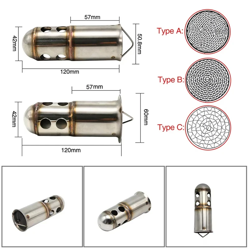Universal 50.8mm Motorcycle Front Catalytic Insert Pipe For Exhaust Muffler
Universal 50.8mm Motorcycle Front Catalytic Insert Pipe For Exhaust Muffler