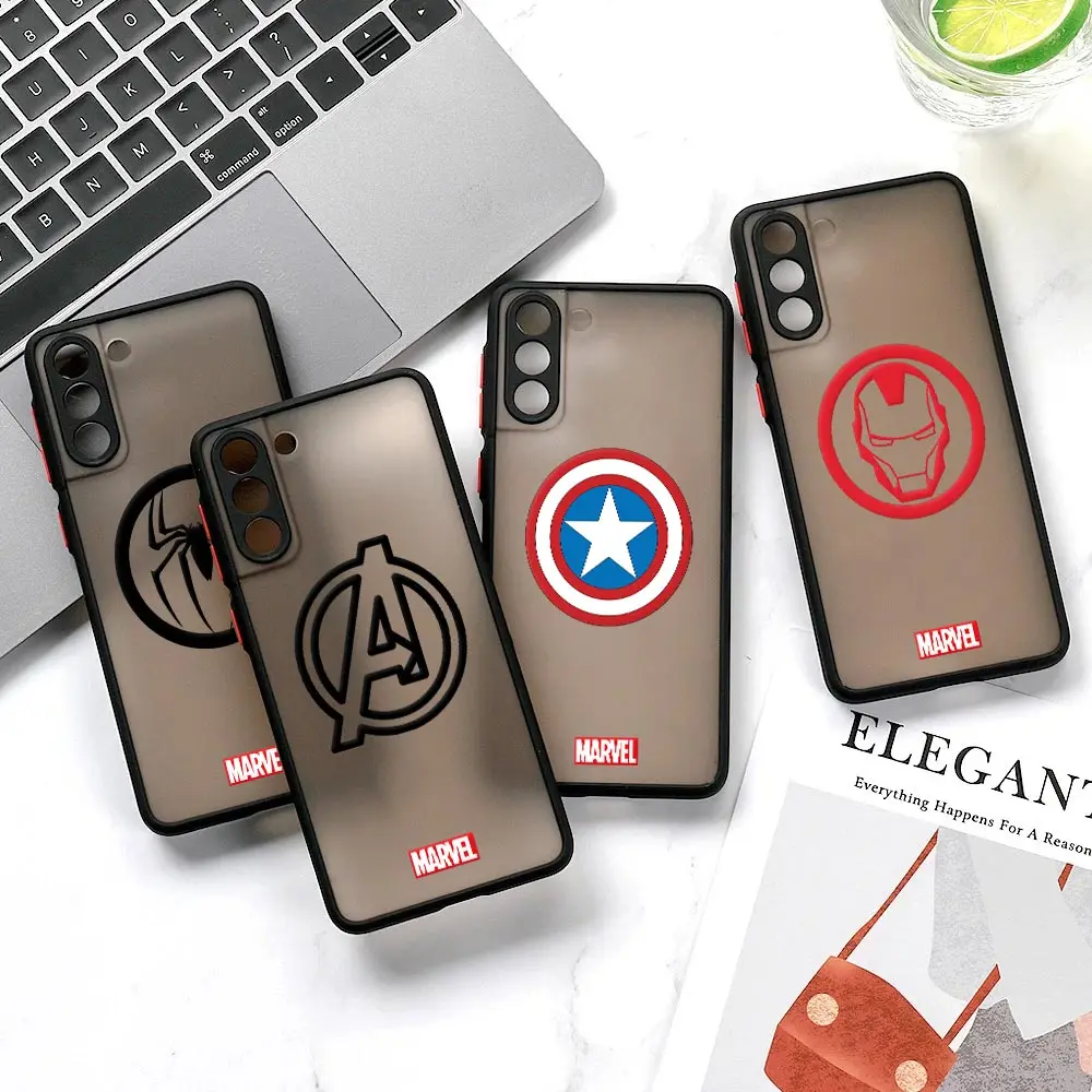 Marvel S23 5G Case For Samsung S20 S21 FE S22 Ultra Funda Galaxy S10 S9 Plus Matte Covers Ironman Spiderman Captain America Logo
Marvel S23 5G Case For Samsung S20 S21 FE S22 Ultra Funda Galaxy S10 S9 Plus Matte Covers Ironman Spiderman Captain America Logo