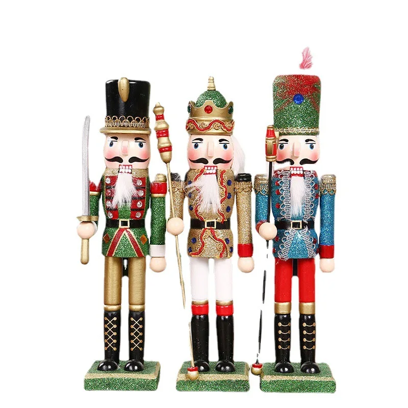 30cm Nutcracker Christmas Ornament Traditional Wooden Nutcracker Decorations for Festive Christmas Birthday Party Home D326
30cm Nutcracker Christmas Ornament Traditional Wooden Nutcracker Decorations for Festive Christmas Birthday Party Home D326