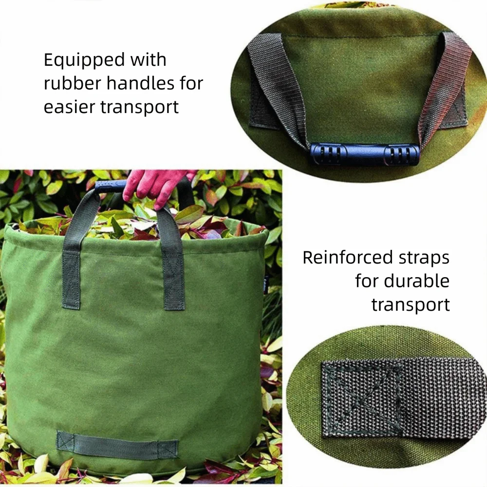 Усиленная садовая сумка для компоста, сверхмощная складная садовая сумка для хранения листьев, водонепроницаемая плоская водонепроницаемая холщовая сумка для хранения
Усиленная садовая сумка для компоста, сверхмощная складная садовая сумка для хранения листьев, водонепроницаемая плоская водонепроницаемая холщовая сумка для хранения