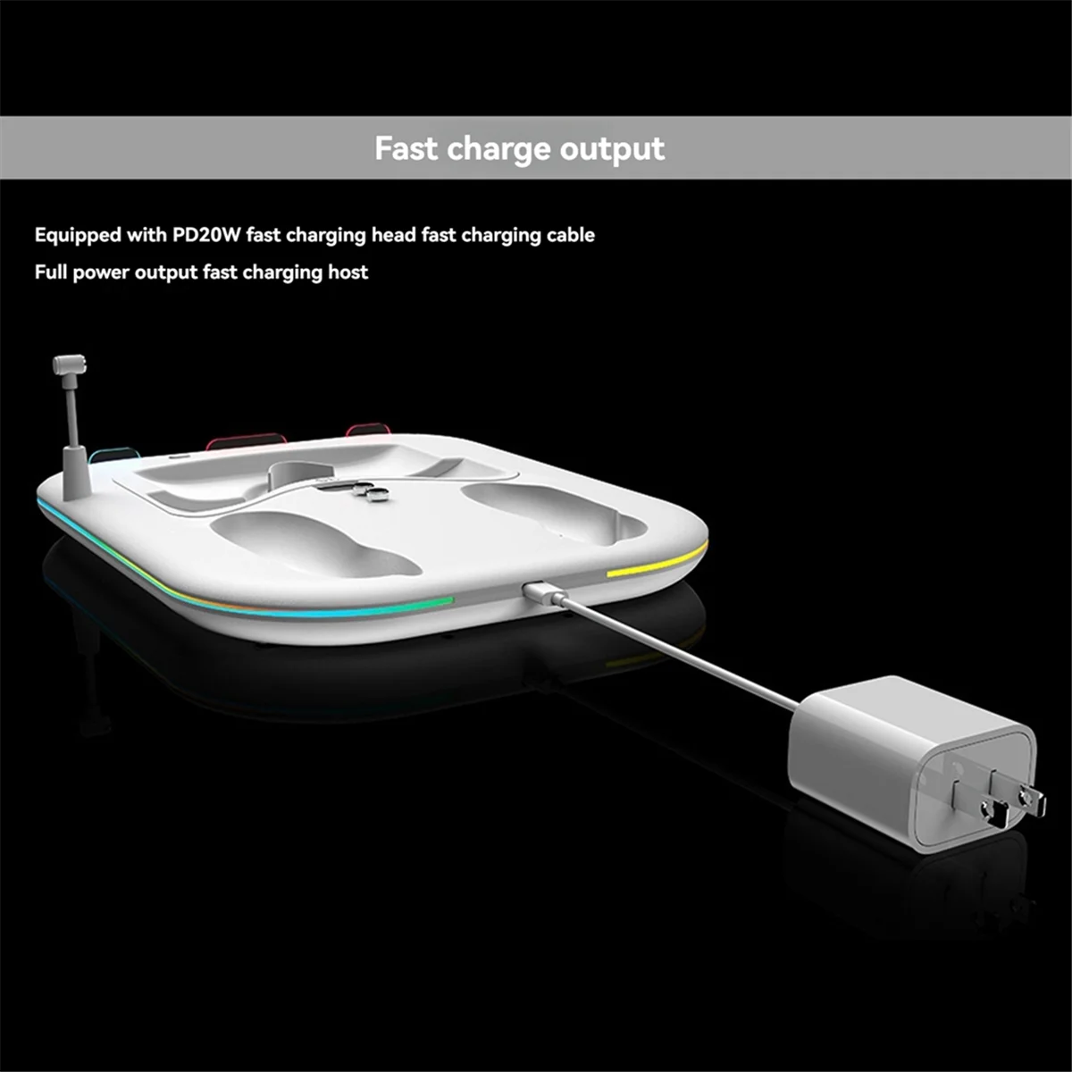 TR-gCharging Base for Meta Quest3 / 3S Magnetic Charging Station Supports Fast Charging with RGB Lighting US
TR-gCharging Base for Meta Quest3 / 3S Magnetic Charging Station Supports Fast Charging with RGB Lighting US