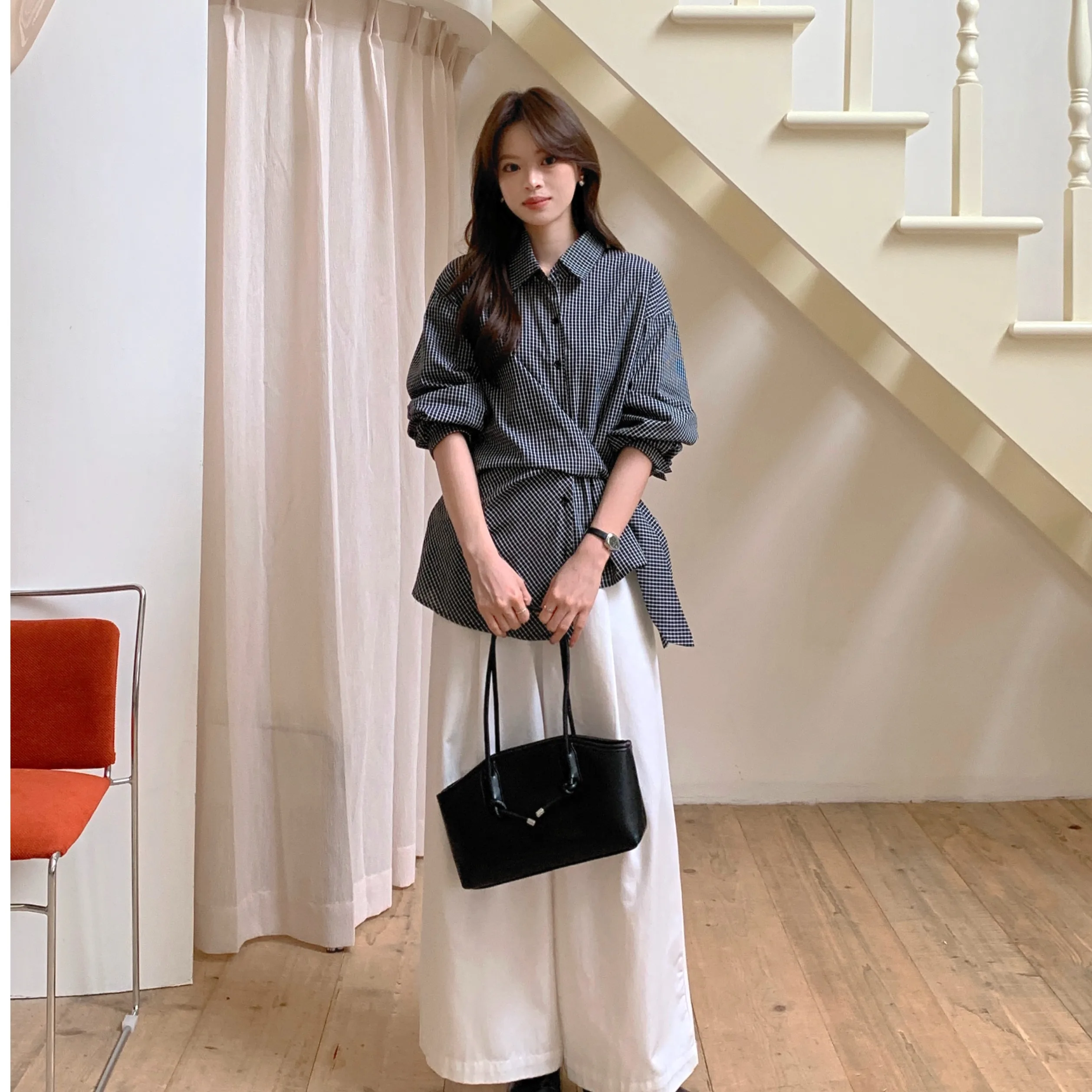 Slimming Plaid Long Sleeve Shirt Women's Spring Versatile Design Sense Shirt Korean Style Inner Wear Regular Fit Online Exclu...
Slimming Plaid Long Sleeve Shirt Women's Spring Versatile Design Sense Shirt Korean Style Inner Wear Regular Fit Online Exclu...