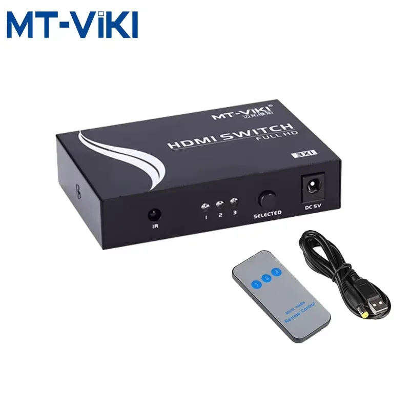 MT-VIKI 4K 30 Гц HDMI-совместимый переключатель 3 входа 1 выходный порт Поддержка 3D и 1080P с ИК-пультом дистанционного управления MT-SW301-MH
MT-VIKI 4K 30 Гц HDMI-совместимый переключатель 3 входа 1 выходный порт Поддержка 3D и 1080P с ИК-пультом дистанционного управления MT-SW301-MH