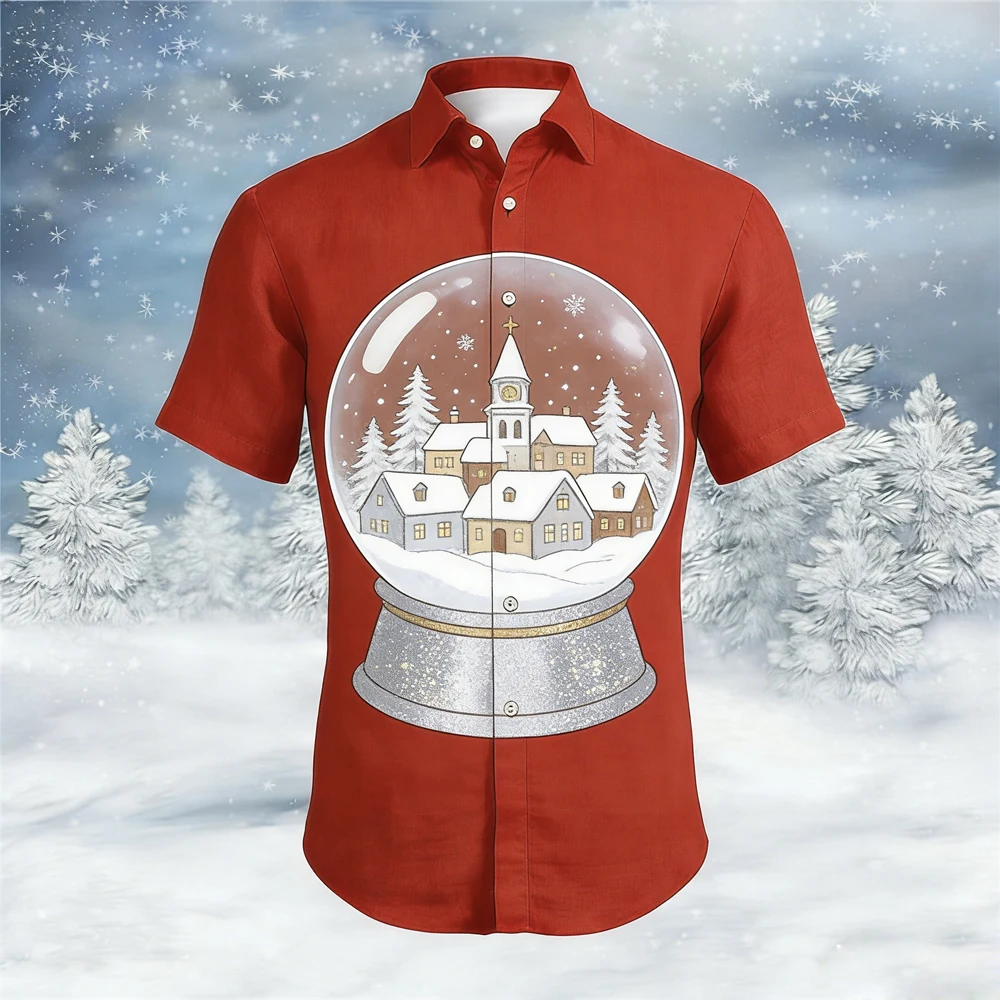 Men's brilliant white Christmas pattern 3D printed color shirt short-sleeved Hawaiian vacation casual outdoor clothes tops Men
Men's brilliant white Christmas pattern 3D printed color shirt short-sleeved Hawaiian vacation casual outdoor clothes tops Men