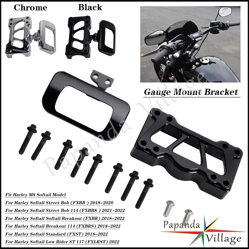 For Harley Softail Breakout FXBR 114 FXBRS FXST FXLRST Motorcycle Adjustable T-Bar Digital Gauge Mount Housing & Handlebar Clamp
For Harley Softail Breakout FXBR 114 FXBRS FXST FXLRST Motorcycle Adjustable T-Bar Digital Gauge Mount Housing & Handlebar Clamp
