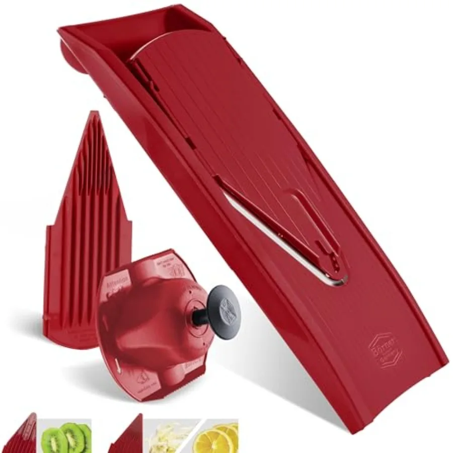 Набор для нарезки Mandoline Slicer V1 • Нож для нарезки V-Slicer с 2 насадками и держателем для фруктов • Регулируемый кухонный измельчитель для овощей и фруктов
Набор для нарезки Mandoline Slicer V1 • Нож для нарезки V-Slicer с 2 насадками и держателем для фруктов • Регулируемый кухонный измельчитель для овощей и фруктов