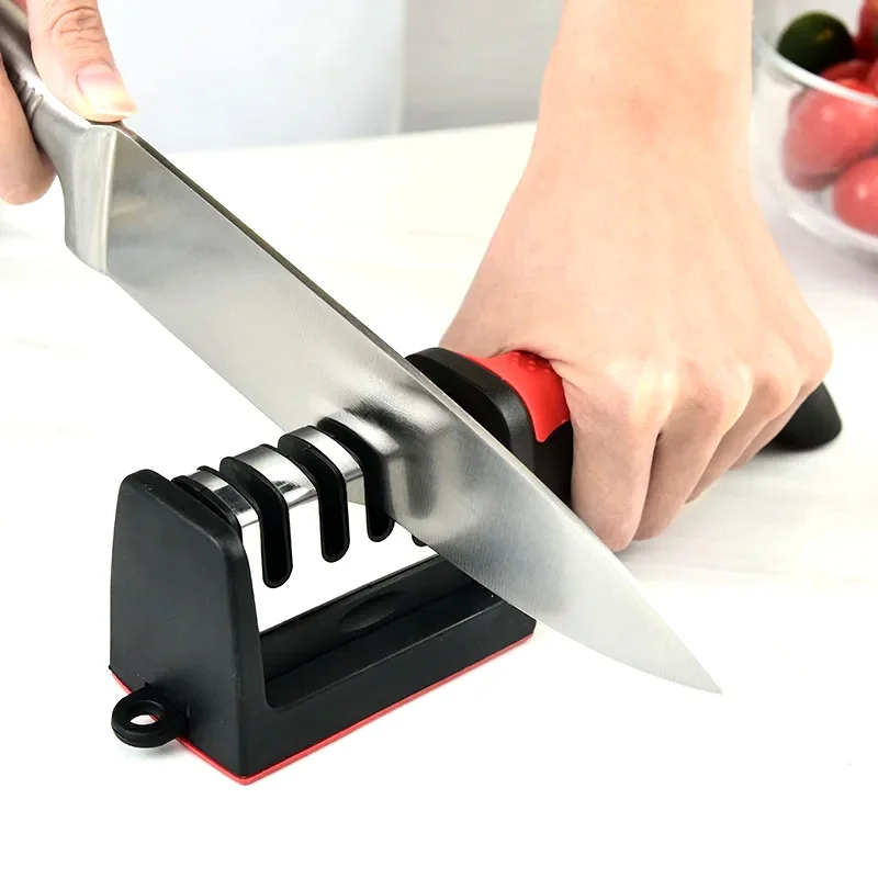 Kitchen 4Segment Knife Sharpener Household Multi-Functional Hand-Held Three-Purpose Black Sharpening Stone
Kitchen 4Segment Knife Sharpener Household Multi-Functional Hand-Held Three-Purpose Black Sharpening Stone