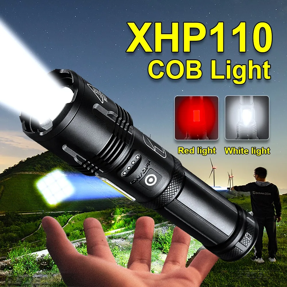 Мощный фонарик XHP110 LED, яркий свет, перезаряжаемая лампа, тактический фонарь для самообороны, портативный ручной фонарь для улицы
Мощный фонарик XHP110 LED, яркий свет, перезаряжаемая лампа, тактический фонарь для самообороны, портативный ручной фонарь для улицы