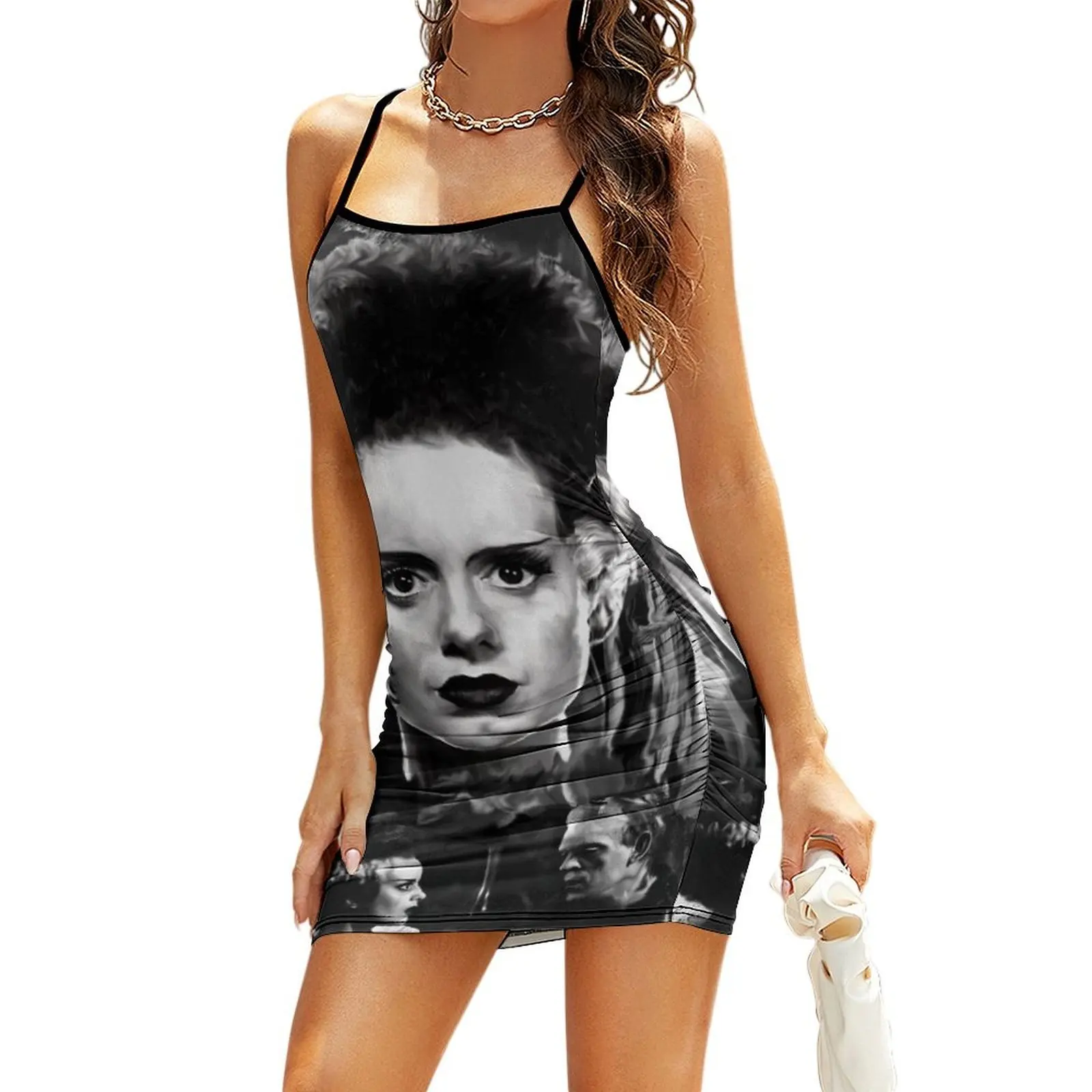 The Bride of Frankenstein Elsa Manchester Sling Dress beach dress clothes for woman women dresses
The Bride of Frankenstein Elsa Manchester Sling Dress beach dress clothes for woman women dresses