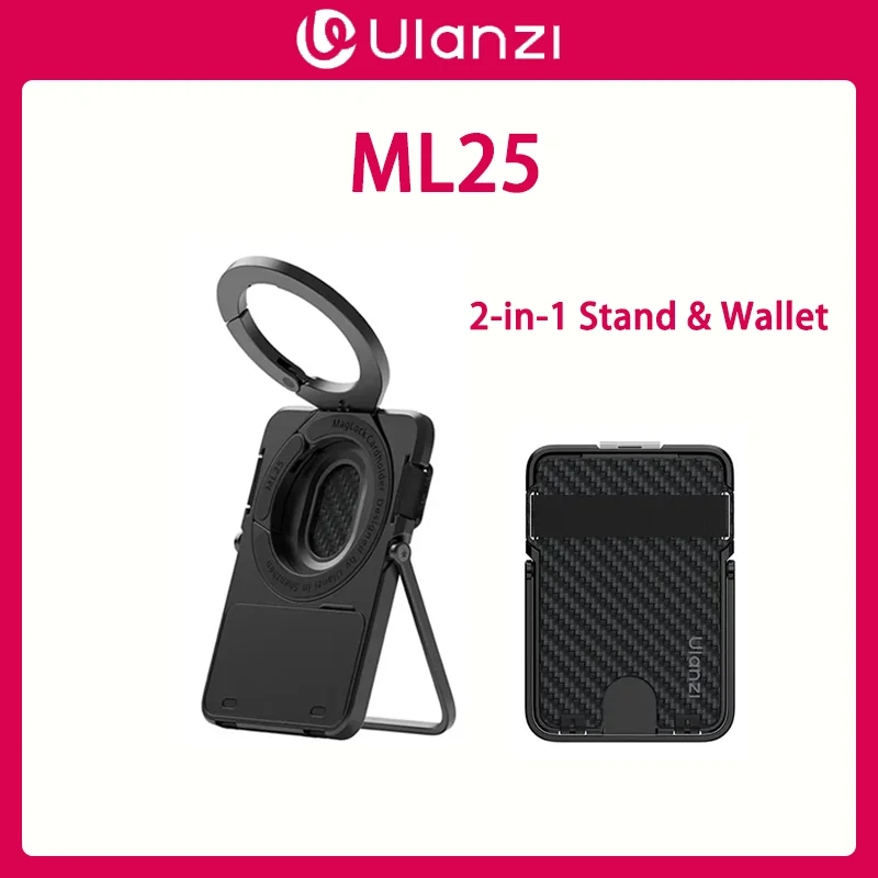 Original Ulanzi ML25 MagLock Card Holder Phone Stand Ultra Slim Portable Magsafe Compatible For Travel Vlog
Original Ulanzi ML25 MagLock Card Holder Phone Stand Ultra Slim Portable Magsafe Compatible For Travel Vlog