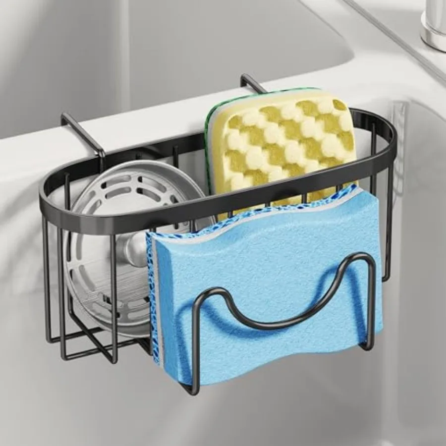 Sponge Holder for Kitchen Sink - Movable Kitchen Sink Caddy with M Shape Hook, Stainless Steel Hanging Sponges Caddy Organizer
Sponge Holder for Kitchen Sink - Movable Kitchen Sink Caddy with M Shape Hook, Stainless Steel Hanging Sponges Caddy Organizer