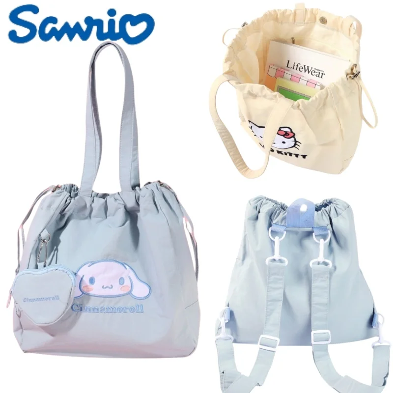 New Sanrio Drawstring Shoulder Bag Cartoon Cinnamoroll Tote Bag Large-capacity Portable Storage Holiday Gifts Commuting
New Sanrio Drawstring Shoulder Bag Cartoon Cinnamoroll Tote Bag Large-capacity Portable Storage Holiday Gifts Commuting