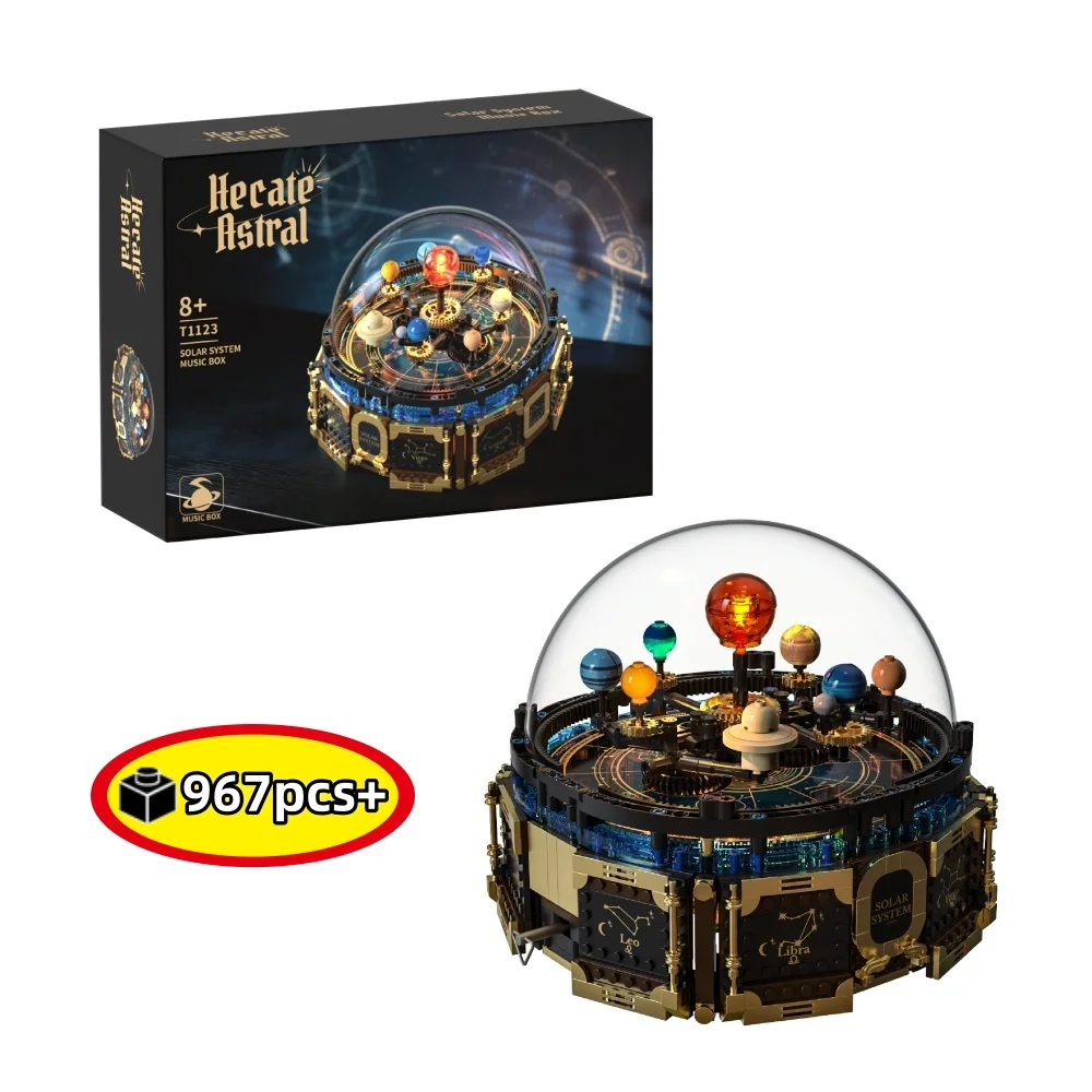 Solar System Music Box Building Blocks Set Motorized Rotating Model with Light STEM Educational Science Kit Gift for Boys Girls
Solar System Music Box Building Blocks Set Motorized Rotating Model with Light STEM Educational Science Kit Gift for Boys Girls