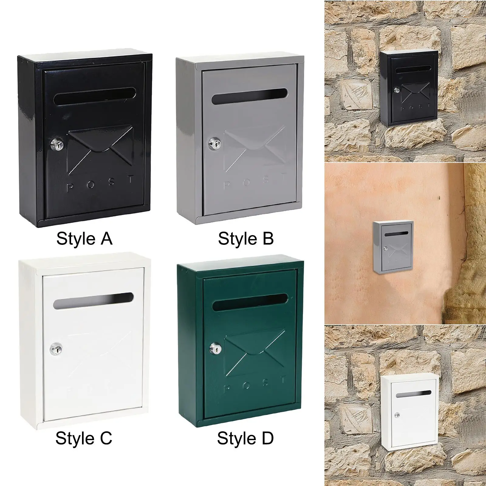 Наружный настенный почтовый ящик с 2 ключами, многоцелевой, 7,8x3x10 дюймов для офиса, бизнеса, устойчивый к царапинам, прочный, легко устанавливается
Наружный настенный почтовый ящик с 2 ключами, многоцелевой, 7,8x3x10 дюймов для офиса, бизнеса, устойчивый к царапинам, прочный, легко устанавливается