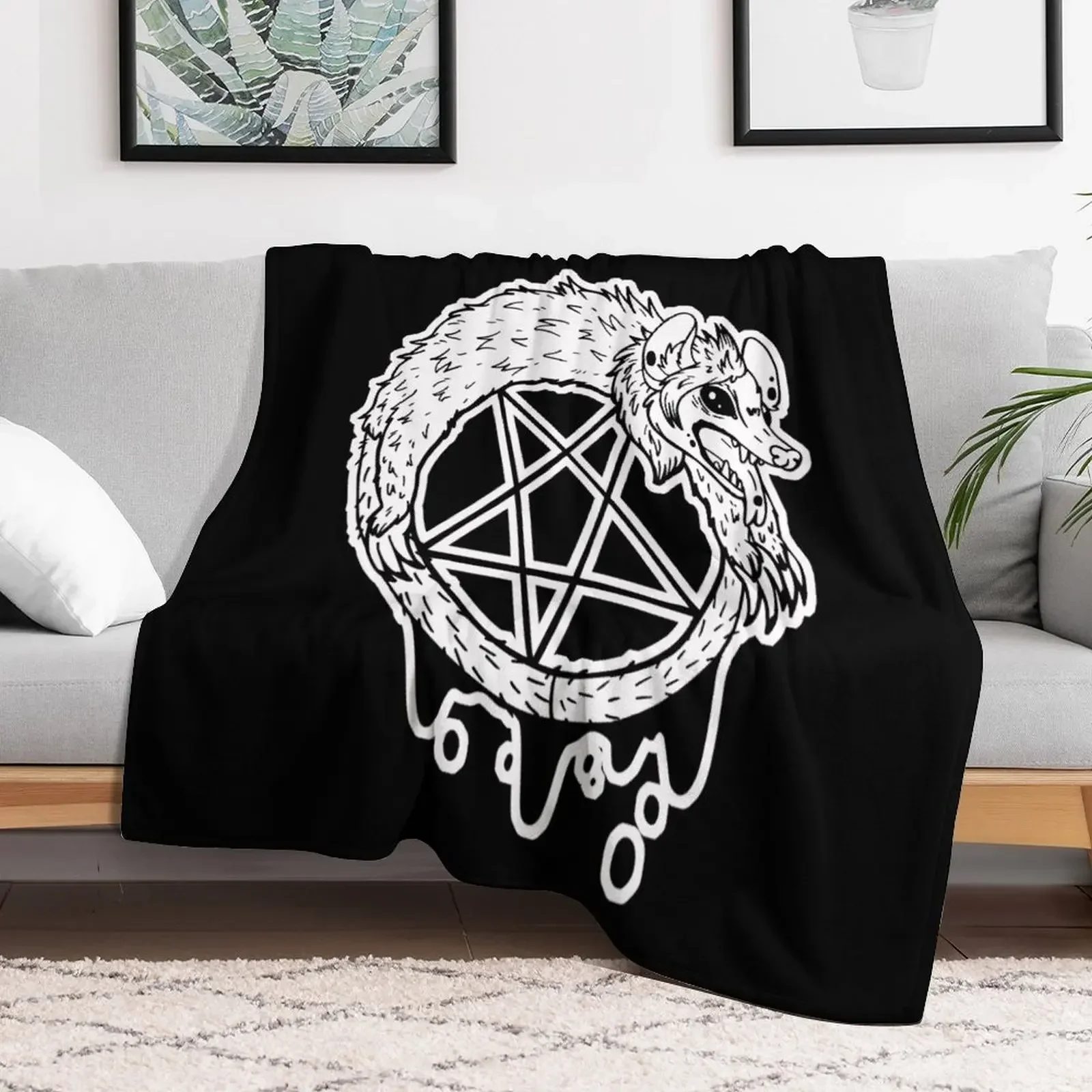 Pentagram Satanic Furry Gothic Possum Throw Blanket blankets ands Soft Large Blankets
Pentagram Satanic Furry Gothic Possum Throw Blanket blankets ands Soft Large Blankets