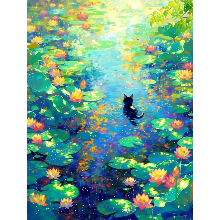 1000 PCS Puzzles for Adults Dream Lotus Pond Little Black Cat,Jigsaw Puzzles Educational Games Colorful Puzzles Gifts Home Decor
1000 PCS Puzzles for Adults Dream Lotus Pond Little Black Cat,Jigsaw Puzzles Educational Games Colorful Puzzles Gifts Home Decor