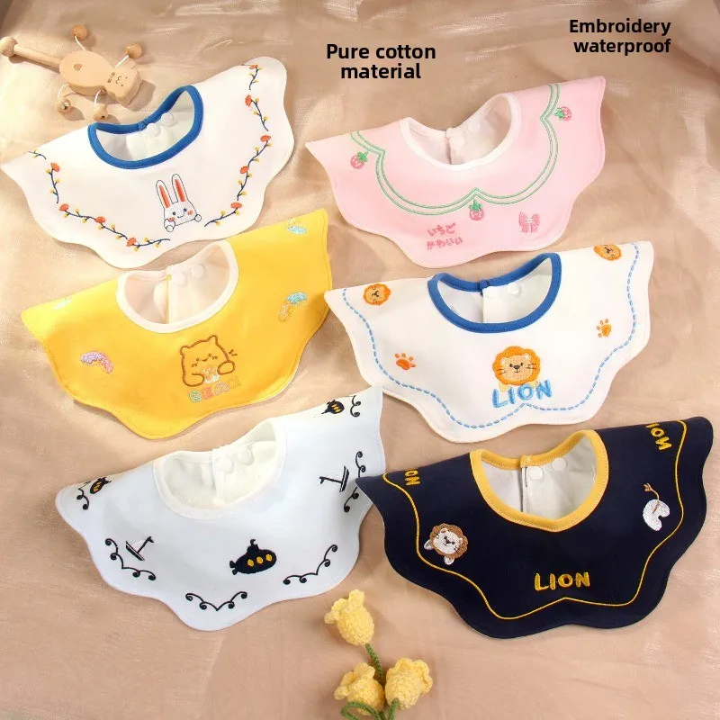 New Embroidered 360-Degree Rotatable Baby Bib for Boys and Girls
New Embroidered 360-Degree Rotatable Baby Bib for Boys and Girls