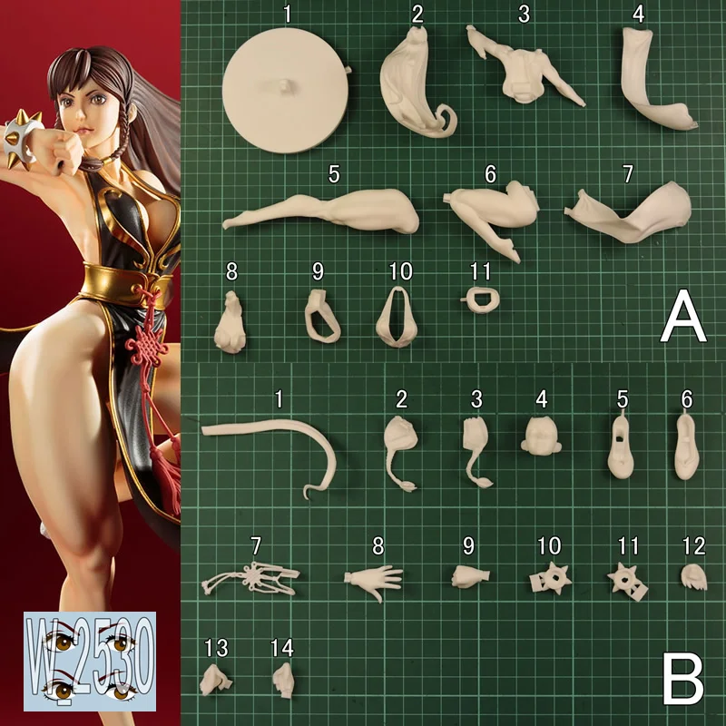 (In Stock) 1/7 Chun Li BATTLE COSTUME Unpainted Unassembled GK Anime Figure Diy White Resin Model Kit (W_2530)
(In Stock) 1/7 Chun Li BATTLE COSTUME Unpainted Unassembled GK Anime Figure Diy White Resin Model Kit (W_2530)