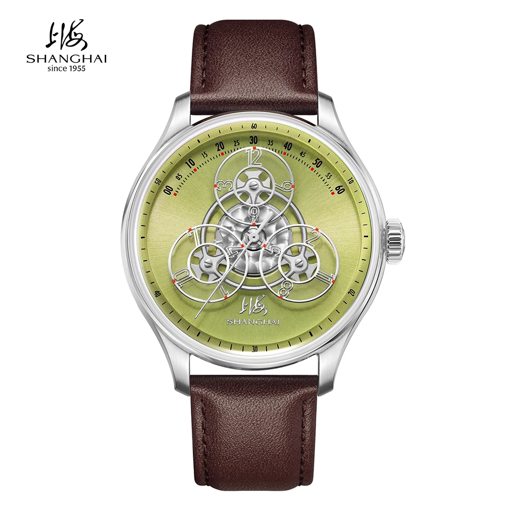 Shanghai Watch Automatic Mechanical Watches For Men Magic Formula Series Sapphire Luxury 41.5mm Unique Time Display reloj S7004
Shanghai Watch Automatic Mechanical Watches For Men Magic Formula Series Sapphire Luxury 41.5mm Unique Time Display reloj S7004